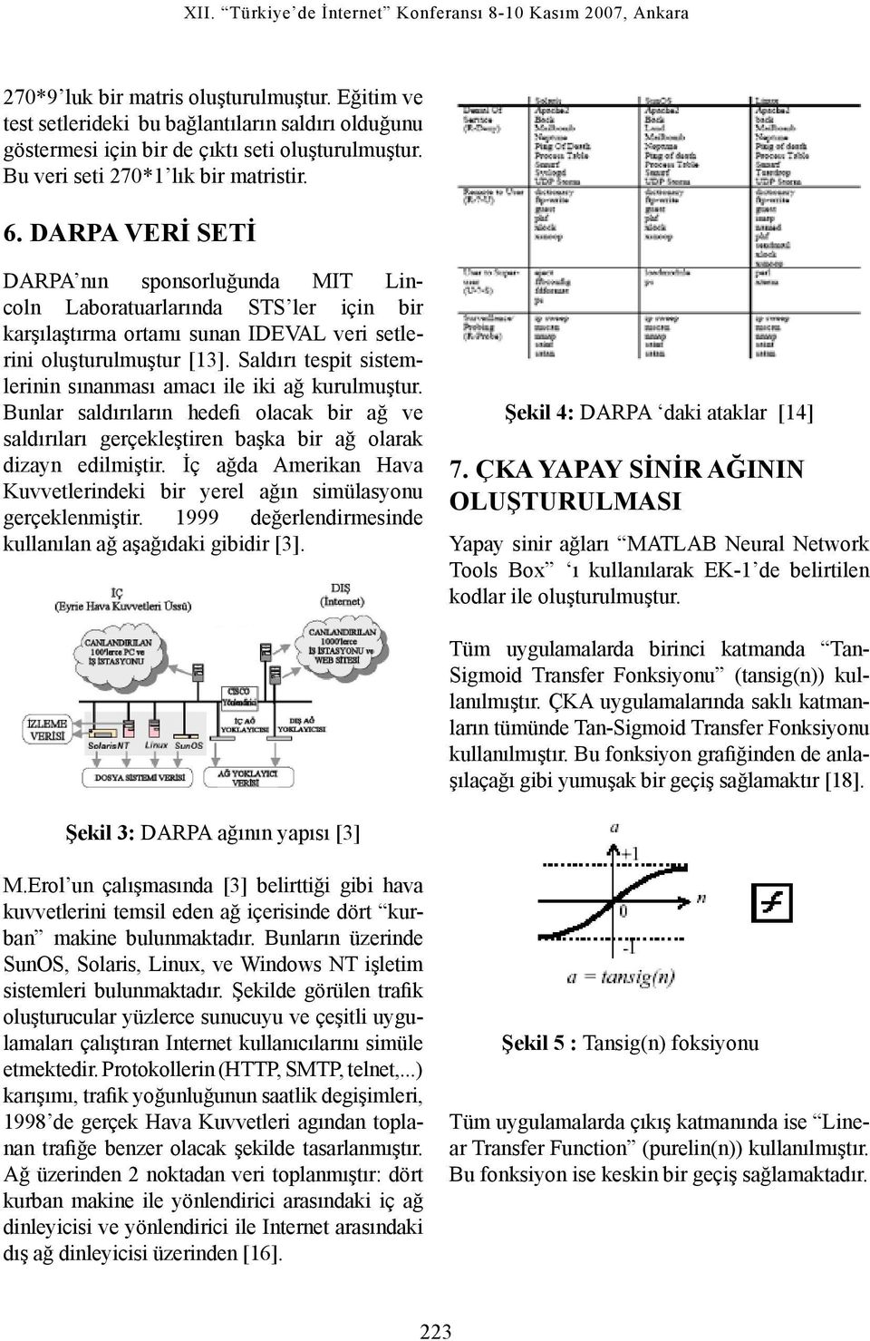 Saldırı tespit sistemlerinin sınanması amacı ile iki ağ kurulmuştur. Bunlar saldırıların hedefi olacak bir ağ ve saldırıları gerçekleştiren başka bir ağ olarak dizayn edilmiştir.