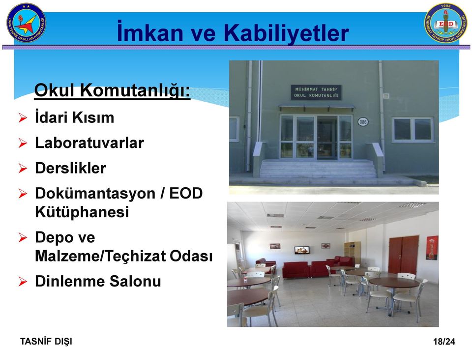 Dokümantasyon / EOD Kütüphanesi Depo ve