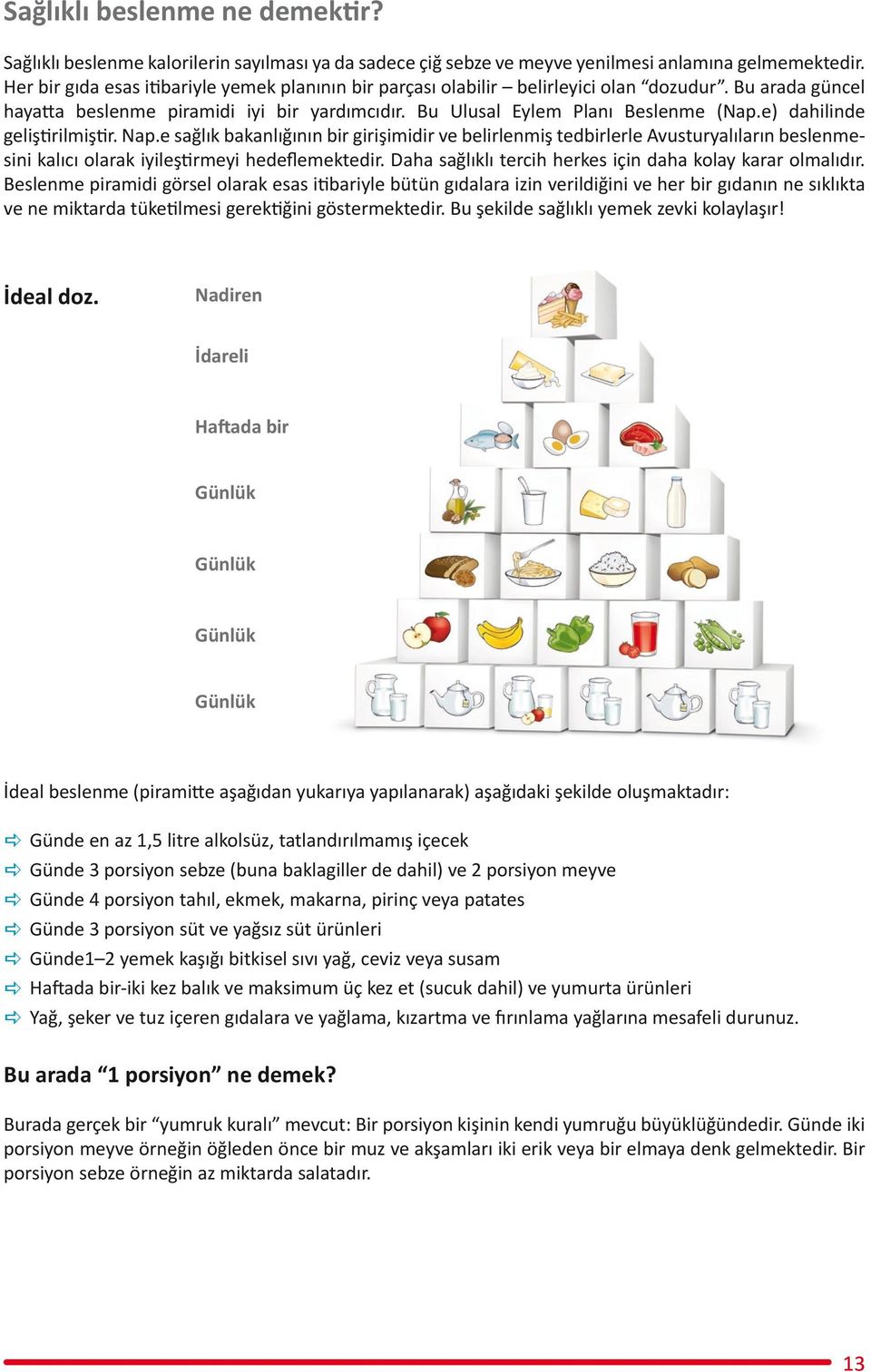 e) dahilinde geliştirilmiştir. Nap.e sağlık bakanlığının bir girişimidir ve belirlenmiş tedbirlerle Avusturyalıların beslenmesini kalıcı olarak iyileştirmeyi hedeflemektedir.