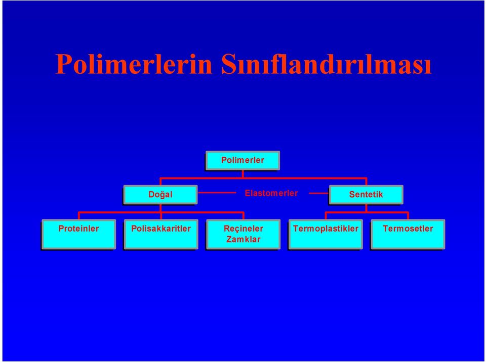 Sentetik Proteinler Polisakkaritler