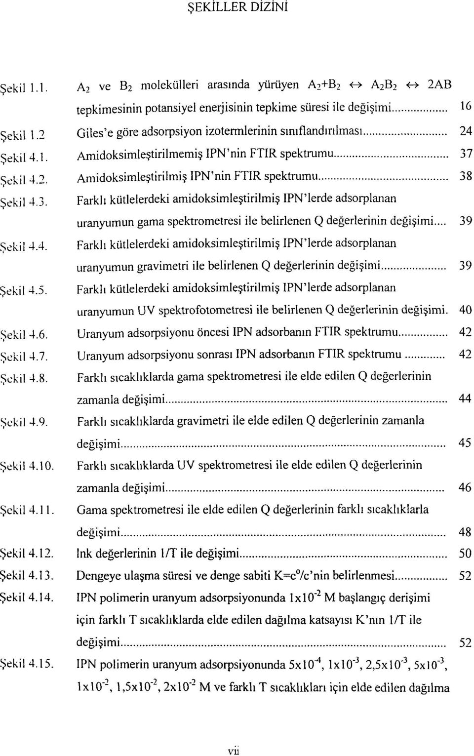 Şekil 4.1. AmidoksimleştirilmemişIPN'ninFTIRspektrumu 37 Sekil 4.2. Amidoksimleştirilmiş IPN'nin FTIR spektrumu 38 Şekil 4 3.