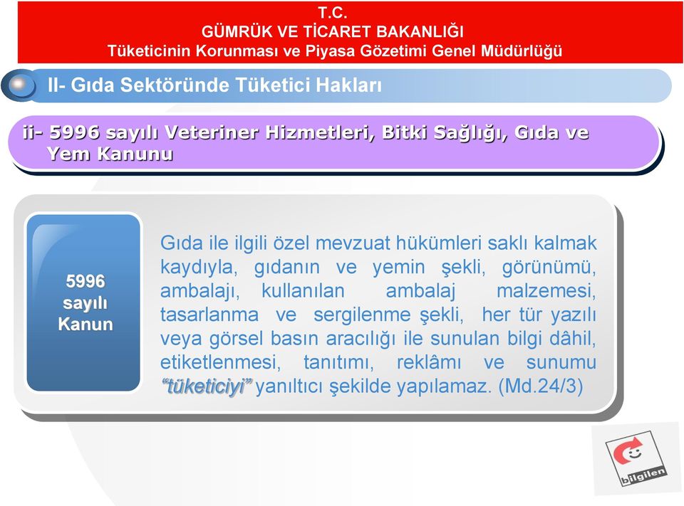 ambalajı, kullanılan ambalaj malzemesi, tasarlanma ve sergilenme şekli, her tür yazılı veya görsel basın