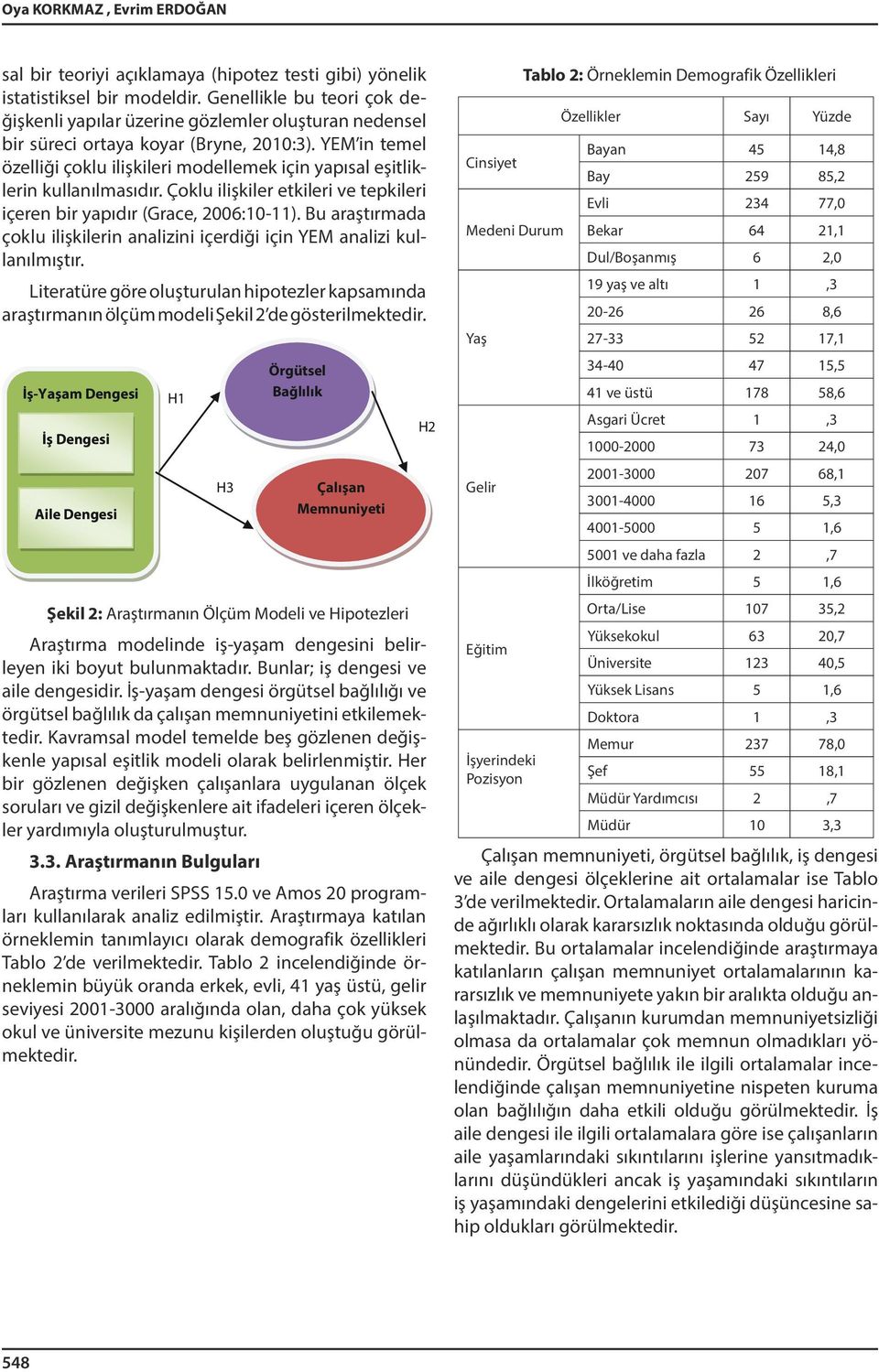 YEM in temel özelliği çoklu ilişkileri modellemek için yapısal eşitliklerin kullanılmasıdır. Çoklu ilişkiler etkileri ve tepkileri içeren bir yapıdır (Grace, 2006:10-11).