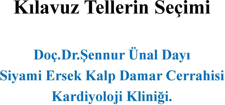 Şennur Ünal Dayı Siyami