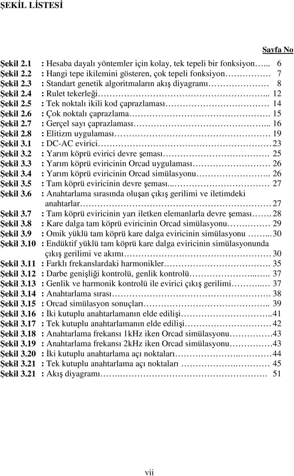 21 Sayfa No : Hesaba dayalı yöntemler için kolay, tek tepeli bir fonksiyon... 6 : Hangi tepe ikilemini gösteren, çok tepeli fonksiyon.