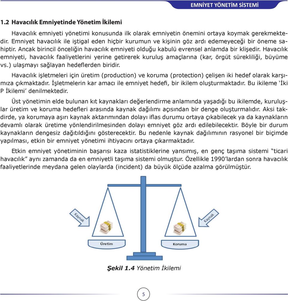 Havacılık emniyeti, havacılık faaliyetlerini yerine getirerek kuruluş amaçlarına (kar, örgüt sürekliliği, büyüme vs.) ulaşmayı sağlayan hedeflerden biridir.