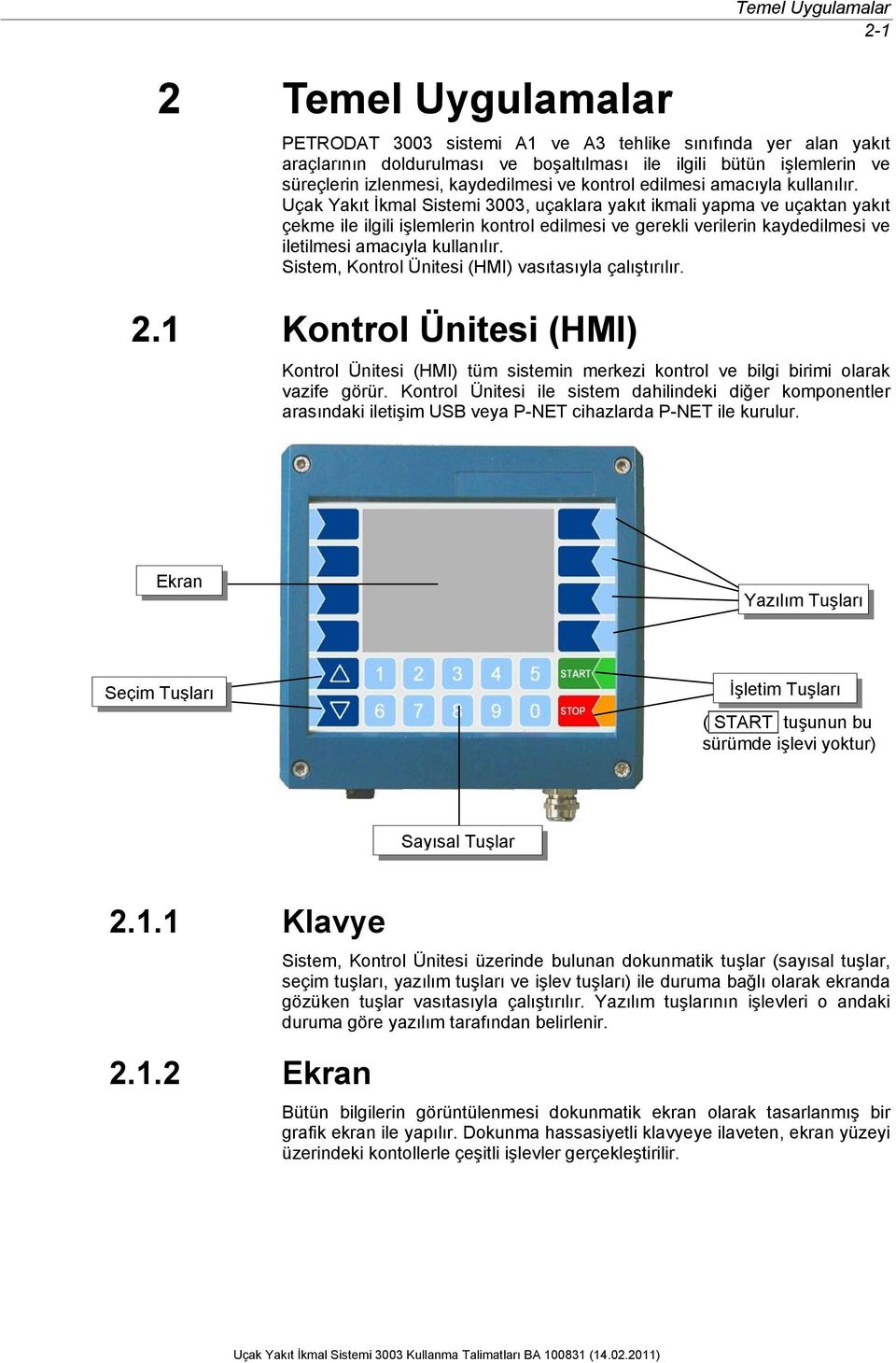 Uçak Yakıt İkmal Sistemi 3003, uçaklara yakıt ikmali yapma ve uçaktan yakıt çekme ile ilgili işlemlerin kontrol edilmesi ve gerekli verilerin kaydedilmesi ve iletilmesi amacıyla kullanılır.