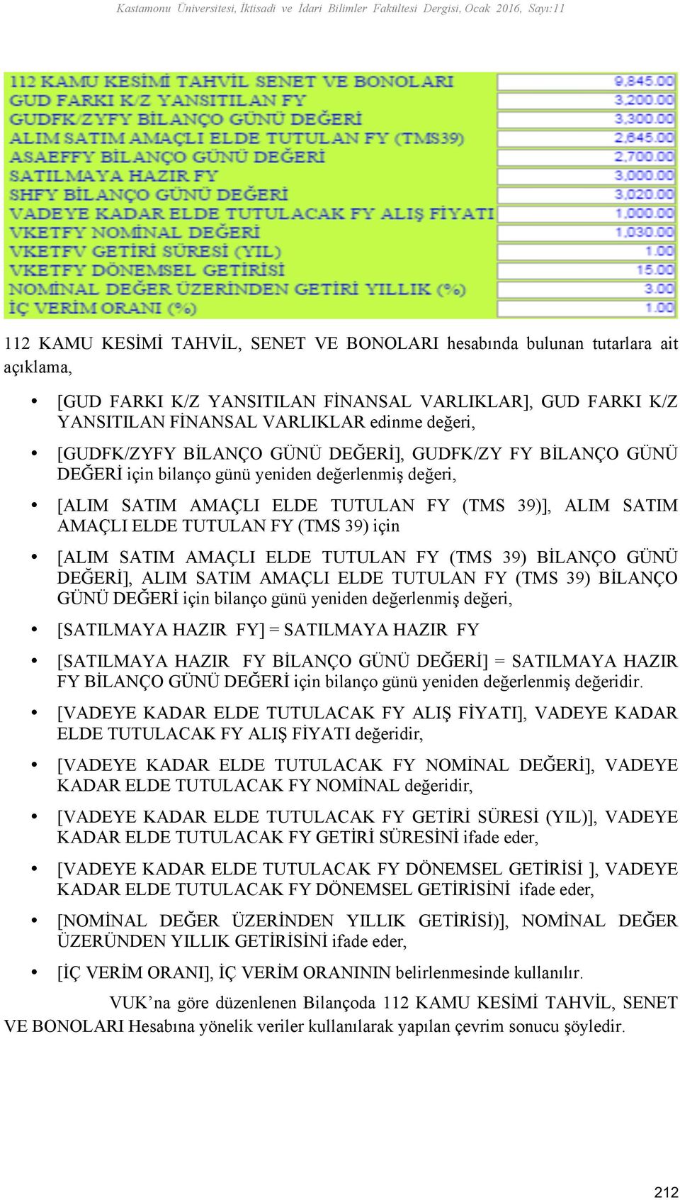 SATIM AMAÇLI ELDE TUTULAN FY (TMS 39)], ALIM SATIM AMAÇLI ELDE TUTULAN FY (TMS 39) için [ALIM SATIM AMAÇLI ELDE TUTULAN FY (TMS 39) BİLANÇO GÜNÜ DEĞERİ], ALIM SATIM AMAÇLI ELDE TUTULAN FY (TMS 39)