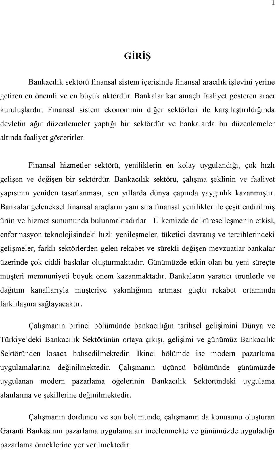 Finansal hizmetler sektörü, yeniliklerin en kolay uygulandığı, çok hızlı geliģen ve değiģen bir sektördür.