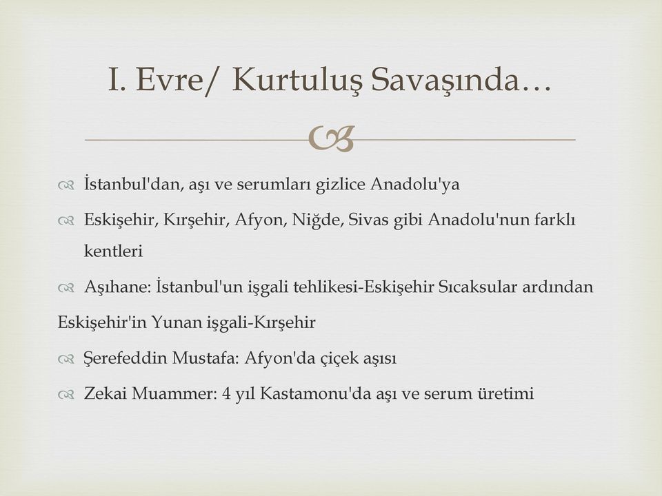 İstanbul'un işgali tehlikesi-eskişehir Sıcaksular ardından Eskişehir'in Yunan