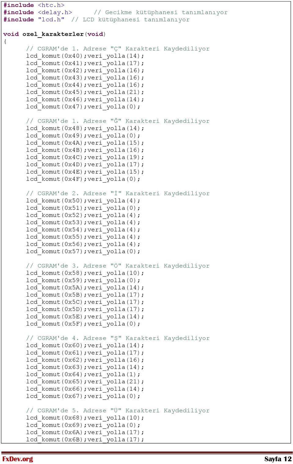 lcd_komut(0x45);veri_yolla(21); lcd_komut(0x46);veri_yolla(14); lcd_komut(0x47);veri_yolla(0); // CGRAM'de 1.