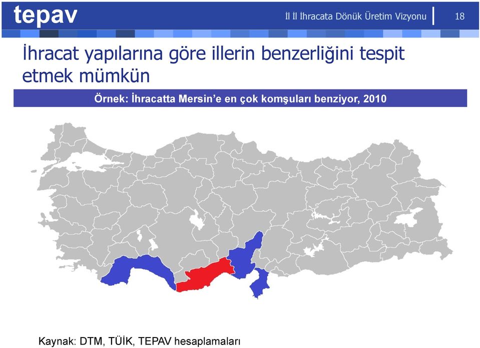 mümkün Örnek: İhracatta Mersin e en çok komşuları