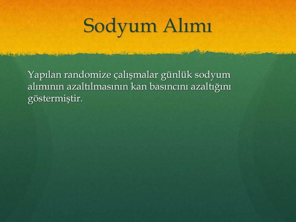 sodyum alımının