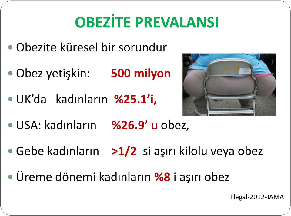 1 i, USA: kadınların Gebe kadınların %26.