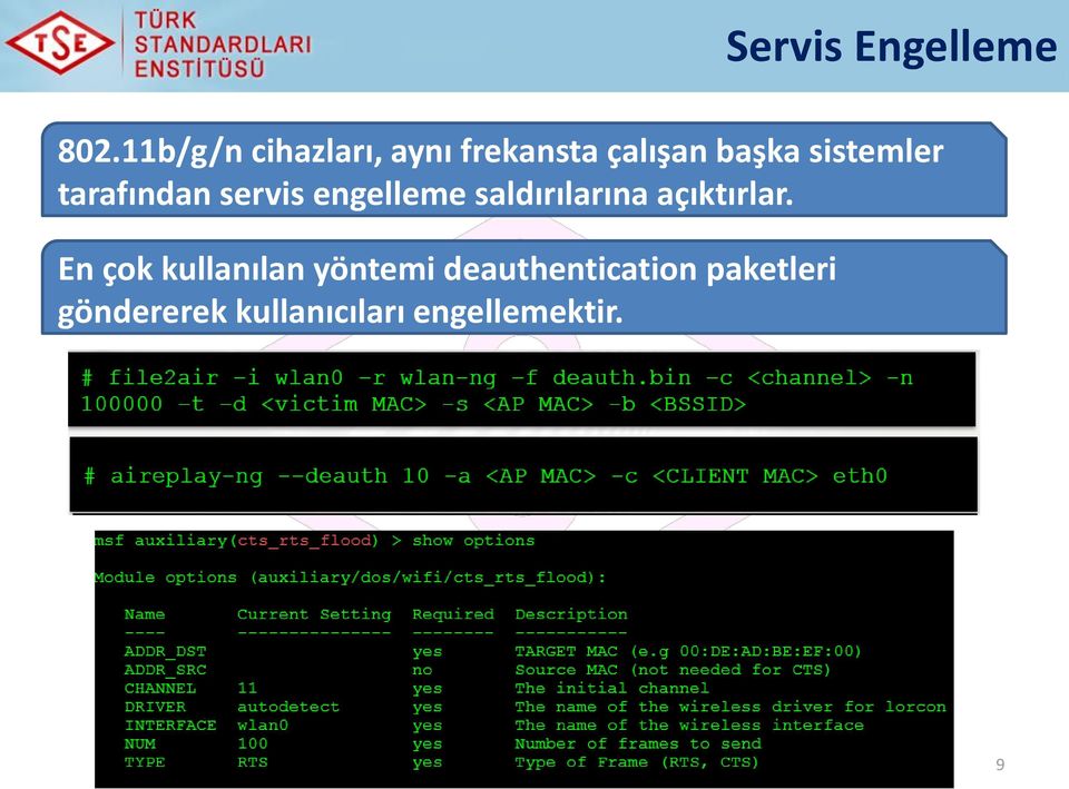 sistemler tarafından servis engelleme saldırılarına