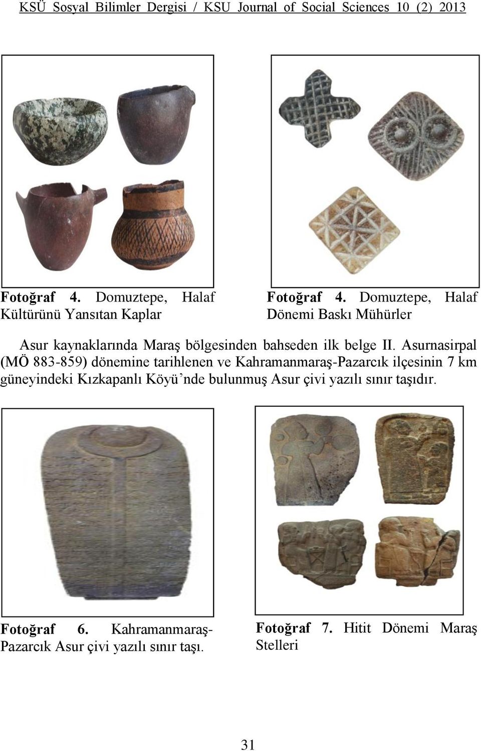 Domuztepe, Halaf Dönemi Baskı Mühürler Asur kaynaklarında Maraş bölgesinden bahseden ilk belge II.