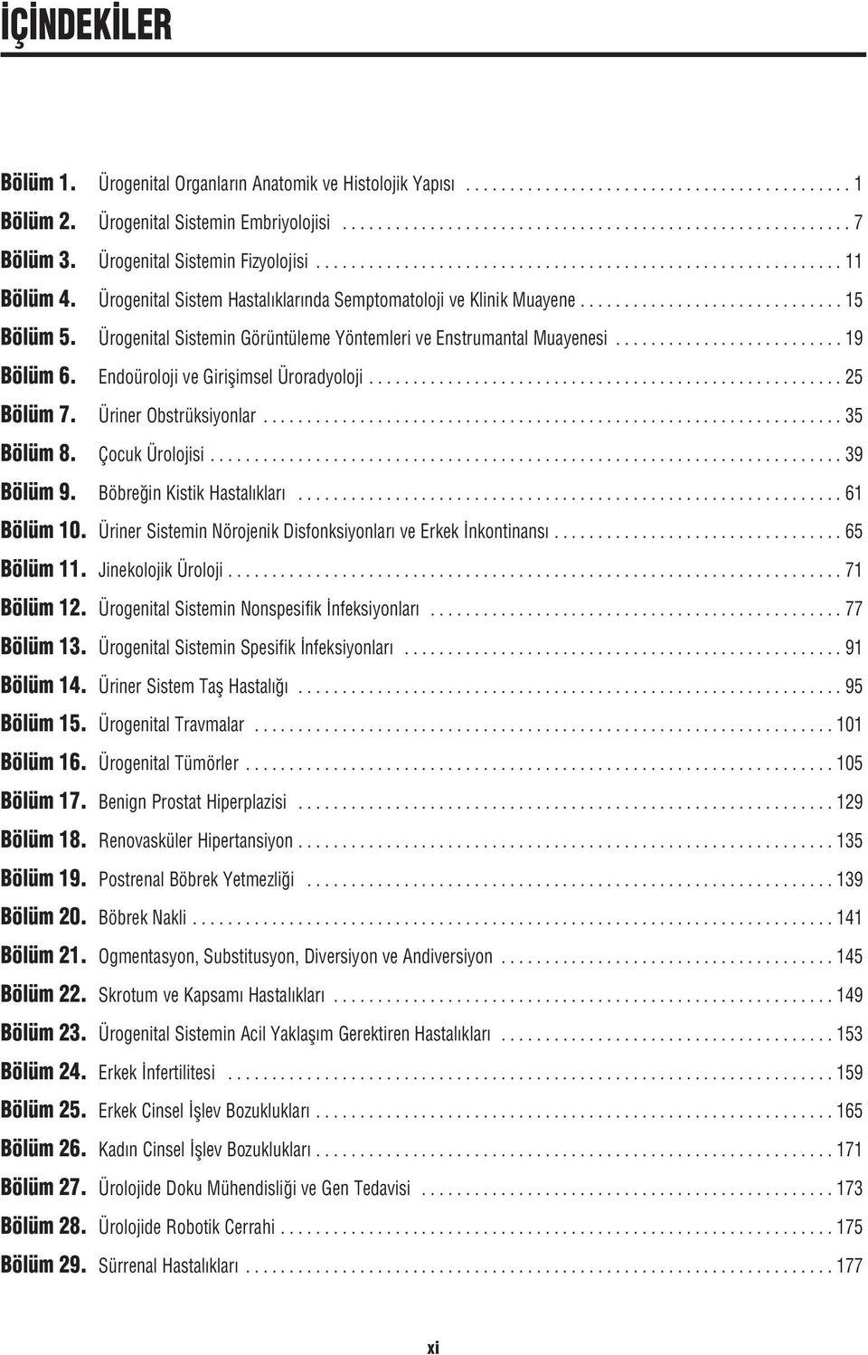 Ürogenital Sistemin Görüntüleme Yöntemleri ve Enstrumantal Muayenesi.......................... 19 Bölüm 6. Endoüroloji ve Giriflimsel Üroradyoloji...................................................... 25 Bölüm 7.