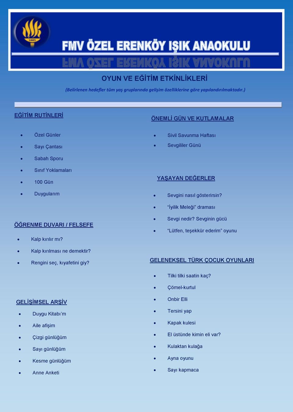 gösterirsin? İyilik Meleği draması ÖĞRENME DUVARI / FELSEFE Kalp kırılır mı? Sevgi nedir? Sevginin gücü Lütfen, teşekkür ederim oyunu Kalp kırılması ne demektir? Rengini seç, kıyafetini giy?