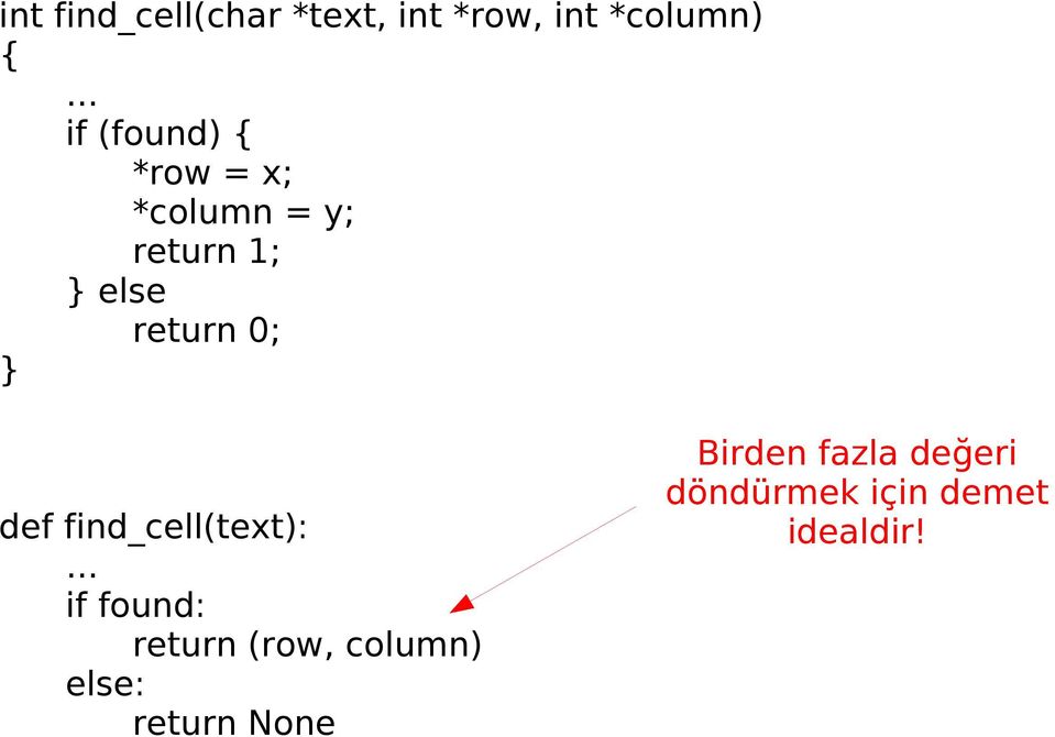 0; } def find_cell(text): if found: return (row, column)