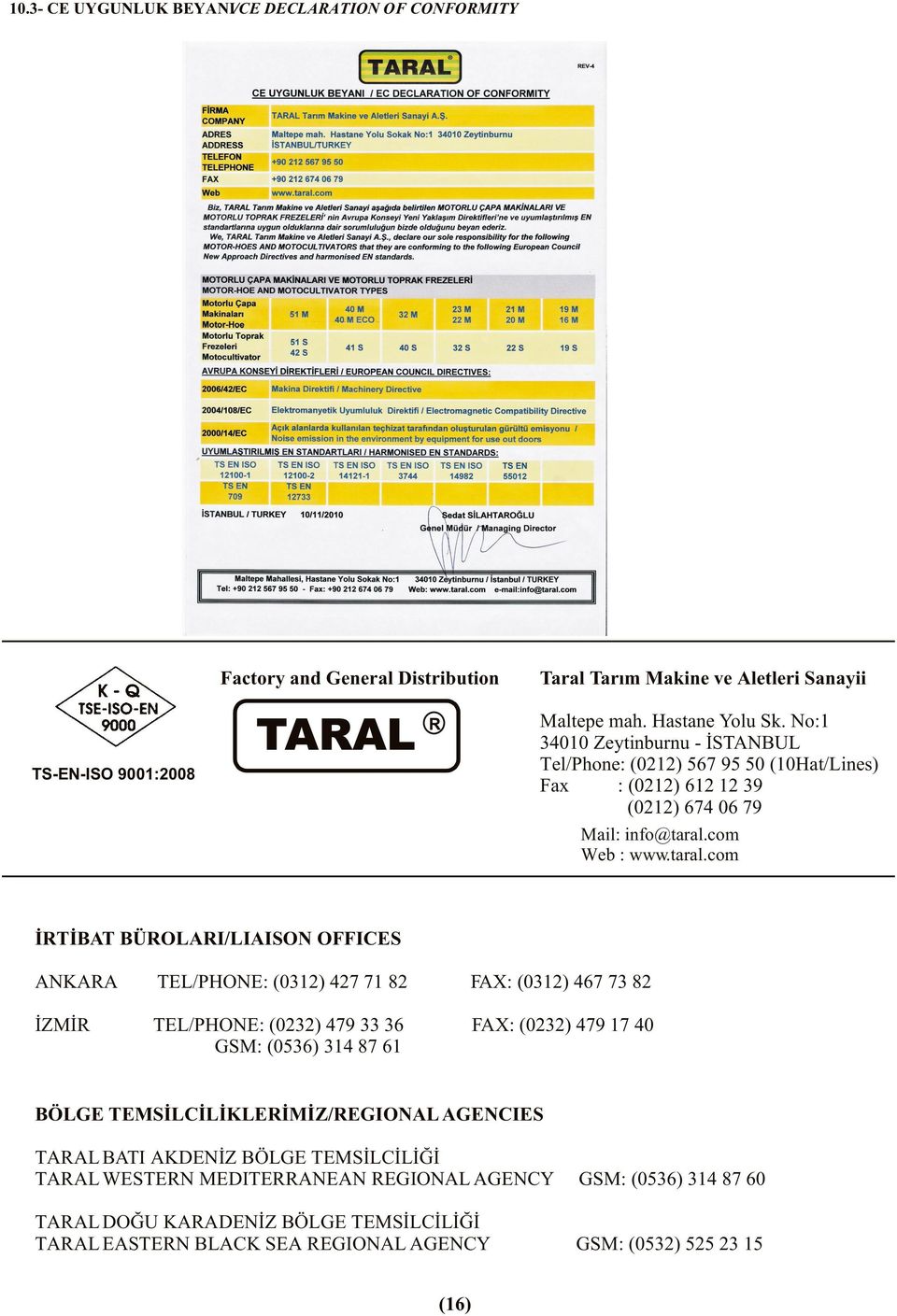 com Web : www.taral.