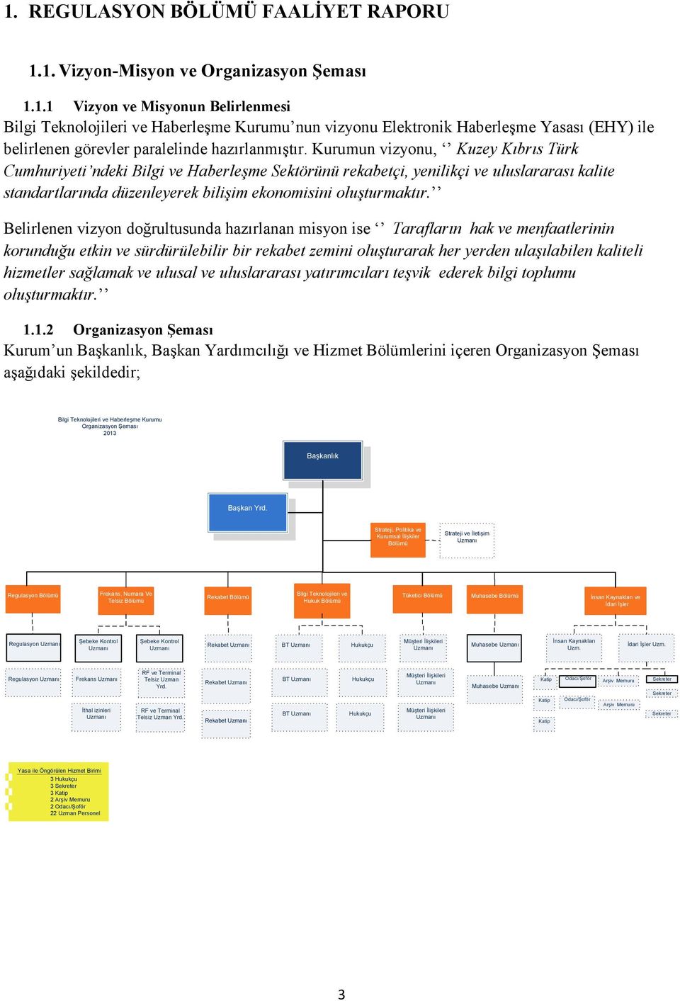 Belirlenen vizyon doğrultusunda hazırlanan misyon ise Tarafların hak ve menfaatlerinin korunduğu etkin ve sürdürülebilir bir rekabet zemini oluşturarak her yerden ulaşılabilen kaliteli hizmetler