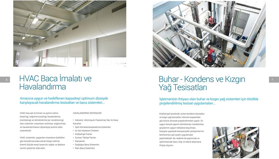 .. HVAC kısa adı ile bilinen ve açılımı ısıtma (heating), soğutma (cooling), havalandırma (ventilating) ve iklimlendirme (air conditioning) olan sistemler; ortamların ısıtılması, soğutulması ve