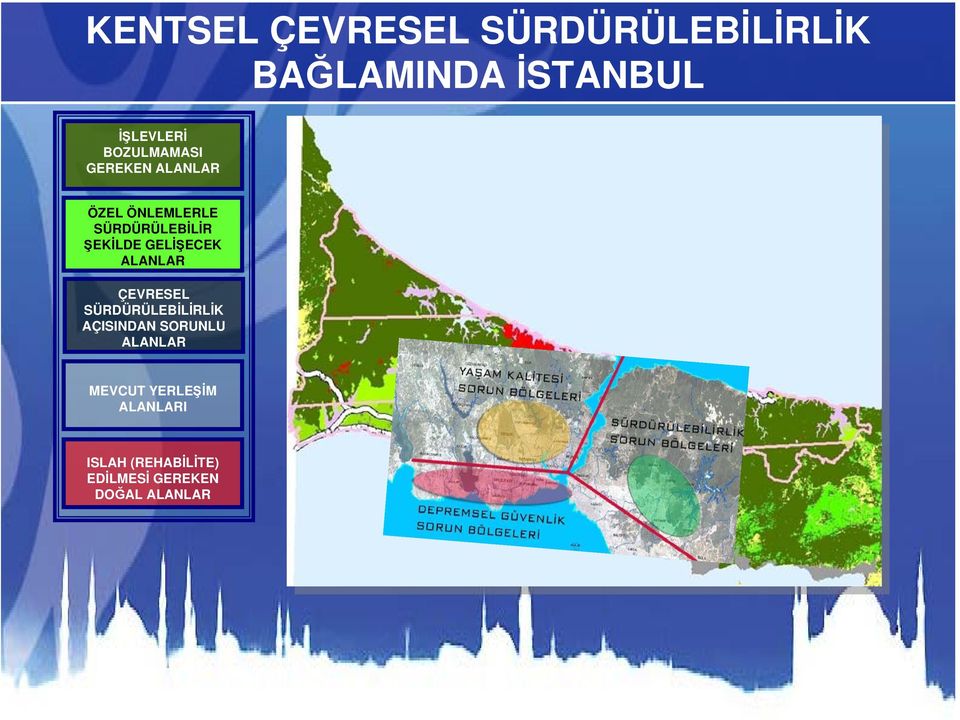 GELİŞECEK ALANLAR ÇEVRESEL SÜRDÜRÜLEBİLİRLİK AÇISINDAN SORUNLU