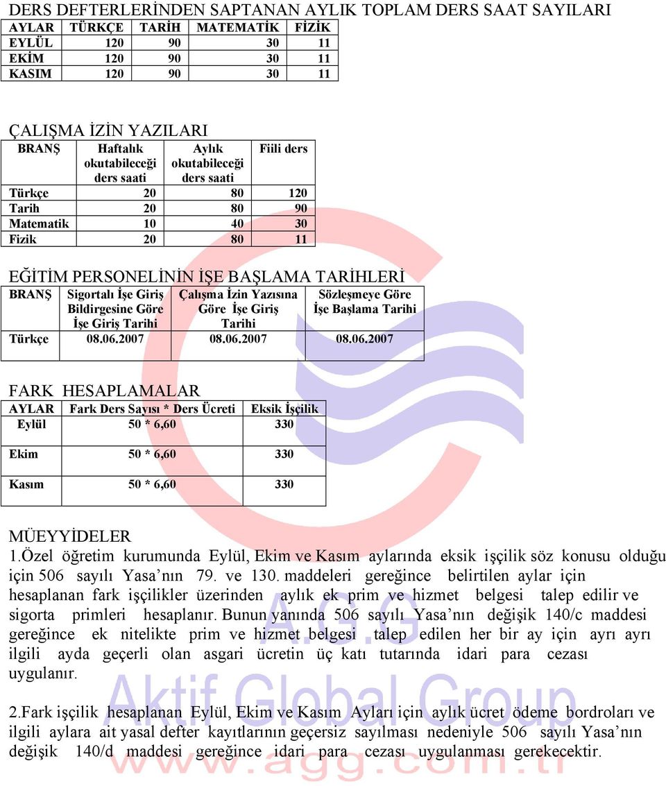 Giriş Bildirgesine Göre İşe Giriş Tarihi Çalışma İzin Yazısına Göre İşe Giriş Tarihi Sözleşmeye Göre İşe Başlama Tarihi Türkçe 08.06.