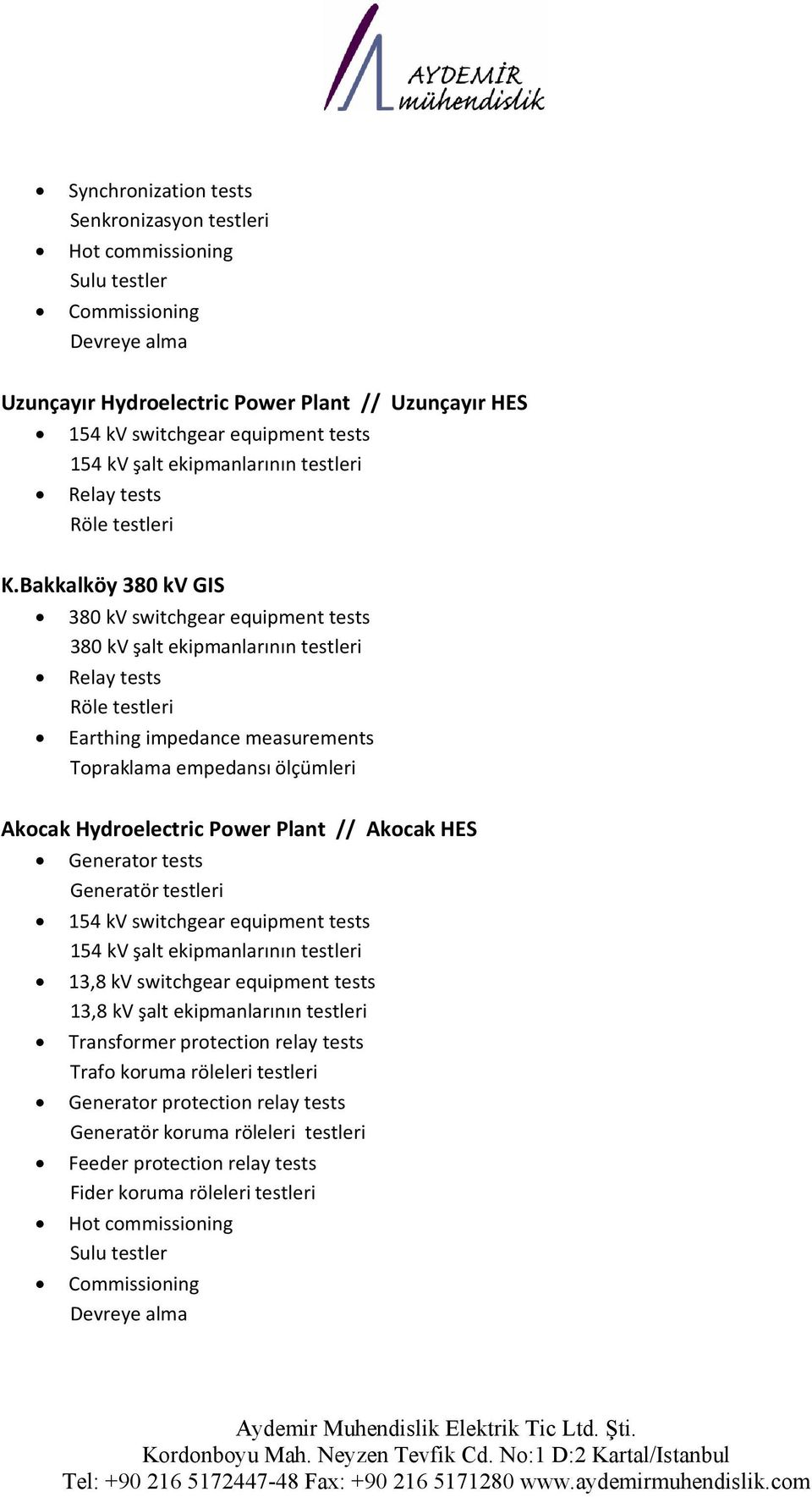 Bakkalköy 380 kv GIS 380 kv switchgear equipment tests 380 kv şalt ekipmanlarının testleri Relay tests Röle testleri