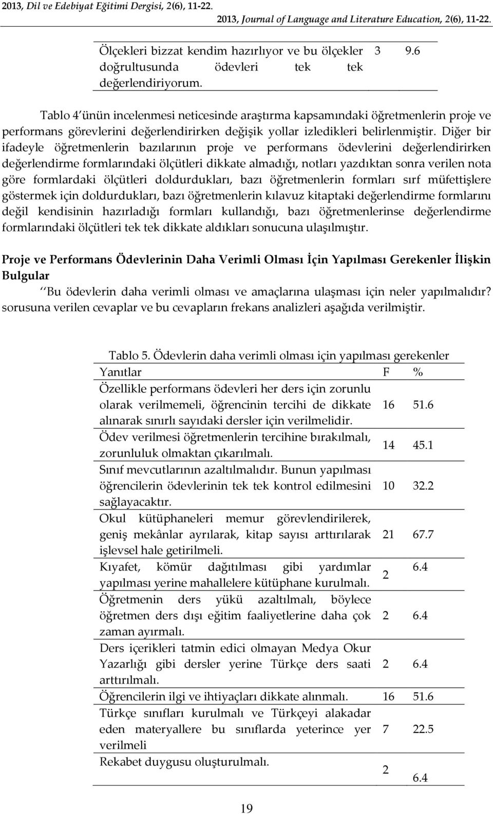 Diğer bir ifadeyle öğretmenlerin bazılarının proje ve performans ödevlerini değerlendirirken değerlendirme formlarındaki ölçütleri dikkate almadığı, notları yazdıktan sonra verilen nota göre