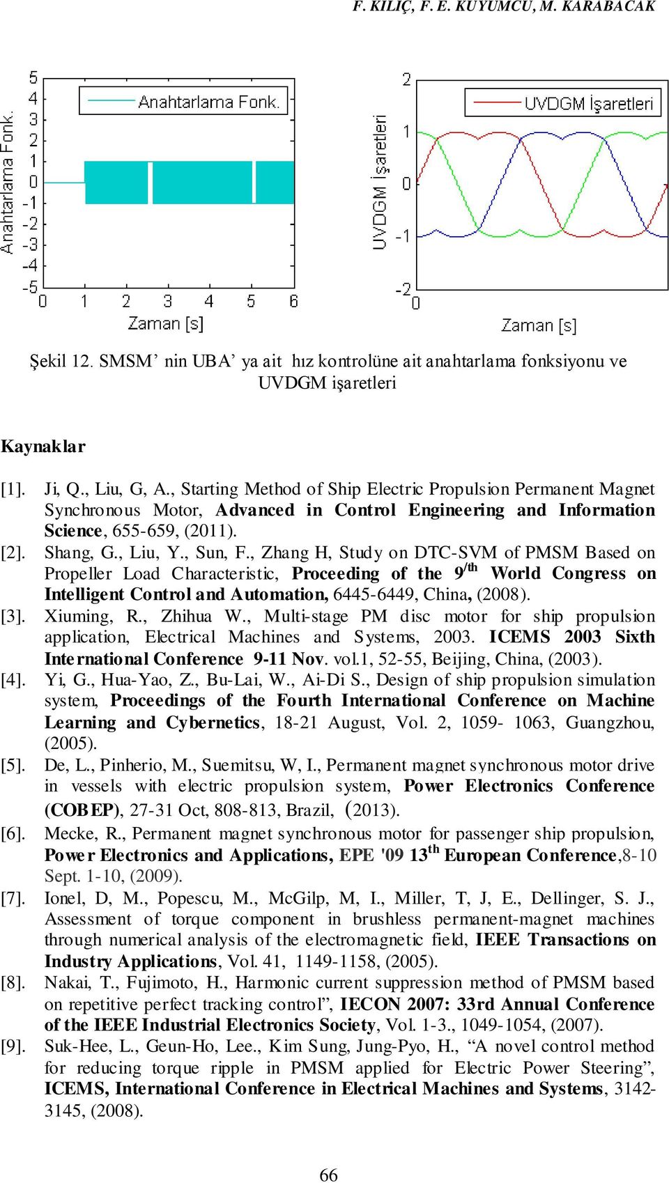 , Zhang H, Study on DTC-SVM of PMSM Based on Propeller Load Characteristic, Proceeding of the 9 /th World Congress on Intelligent Control and Automation, 6445-6449, China, (2008). [3]. Xiuming, R.