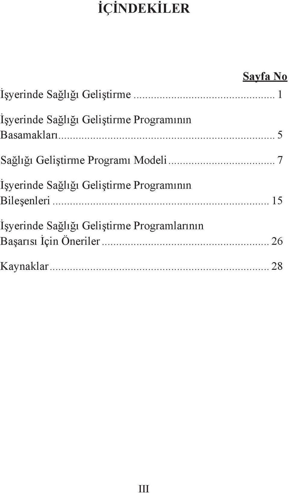 .. 5 Sağlığı Geliştirme Programı Modeli.