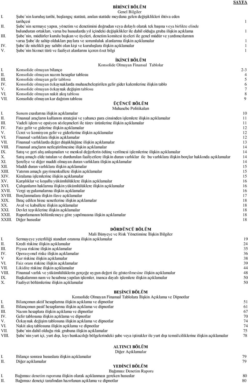 bulunduran ortakları, varsa bu hususlarda yıl içindeki değişiklikler ile dahil olduğu gruba ilişkin açıklama 1 Şube nin, müdürler kurulu başkan ve üyeleri, denetim komitesi üyeleri ile genel müdür ve