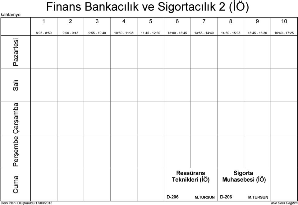 : : - : : - : : - 7: Reasürans Teknikleri