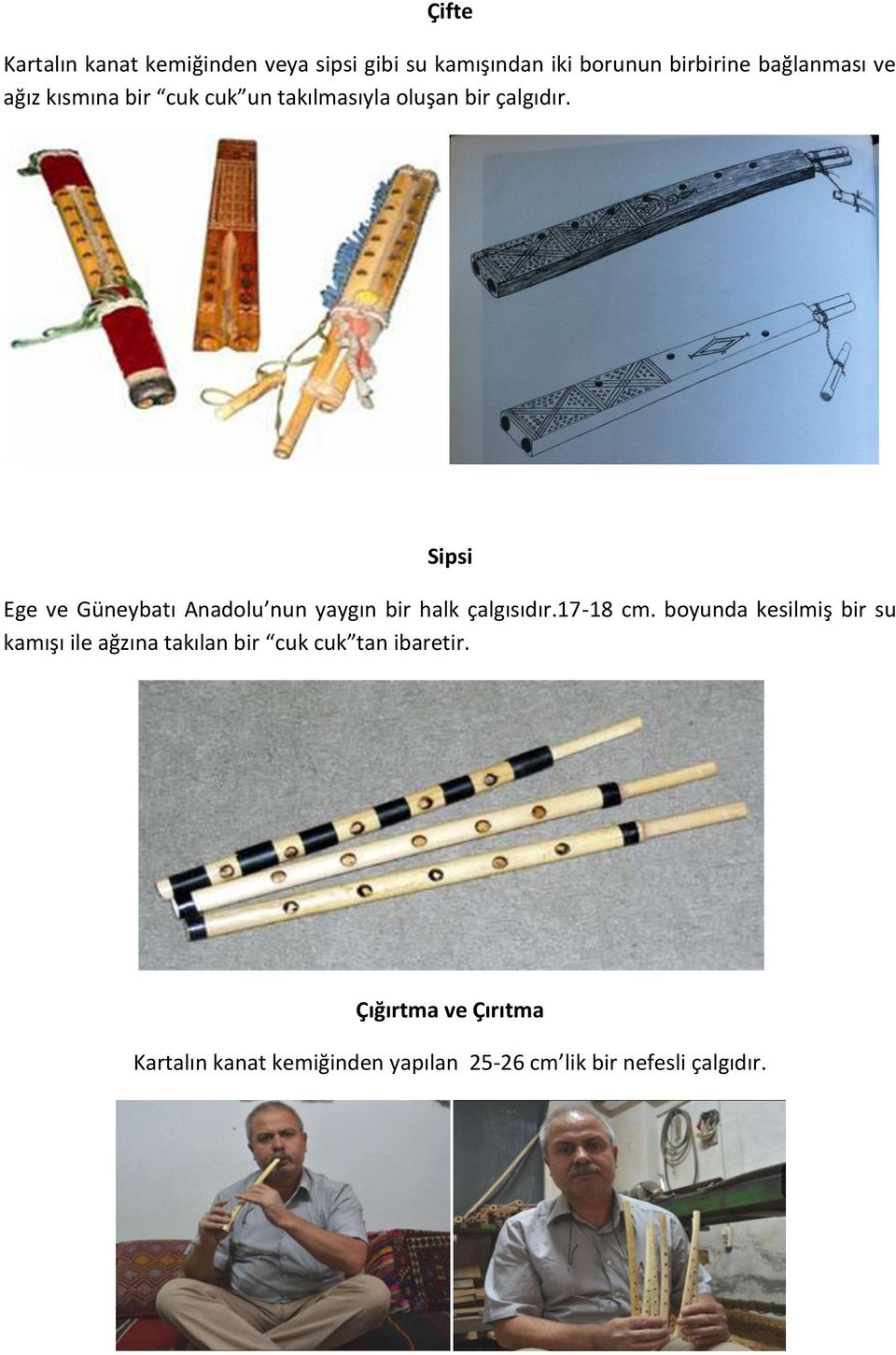 Sipsi Ege ve Güneybatı Anadolu nun yaygın bir halk çalgısıdır.17-18 cm.