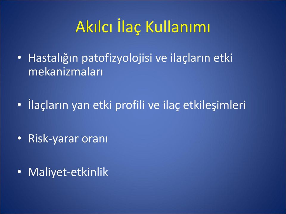 mekanizmaları İlaçların yan etki profili