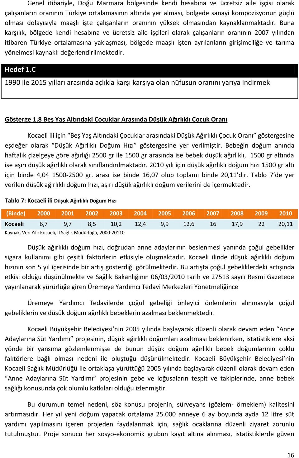 Buna karşılık, bölgede kendi hesabına ve ücretsiz aile işçileri olarak çalışanların oranının 2007 yılından itibaren Türkiye ortalamasına yaklaşması, bölgede maaşlı işten ayrılanların girişimciliğe ve