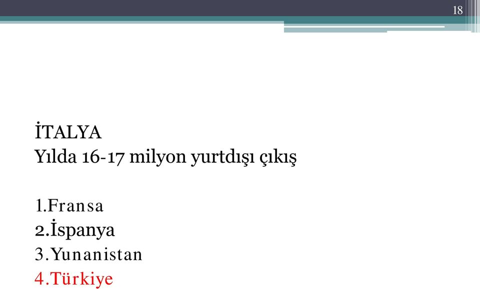 1.Fransa 2.İspanya 3.