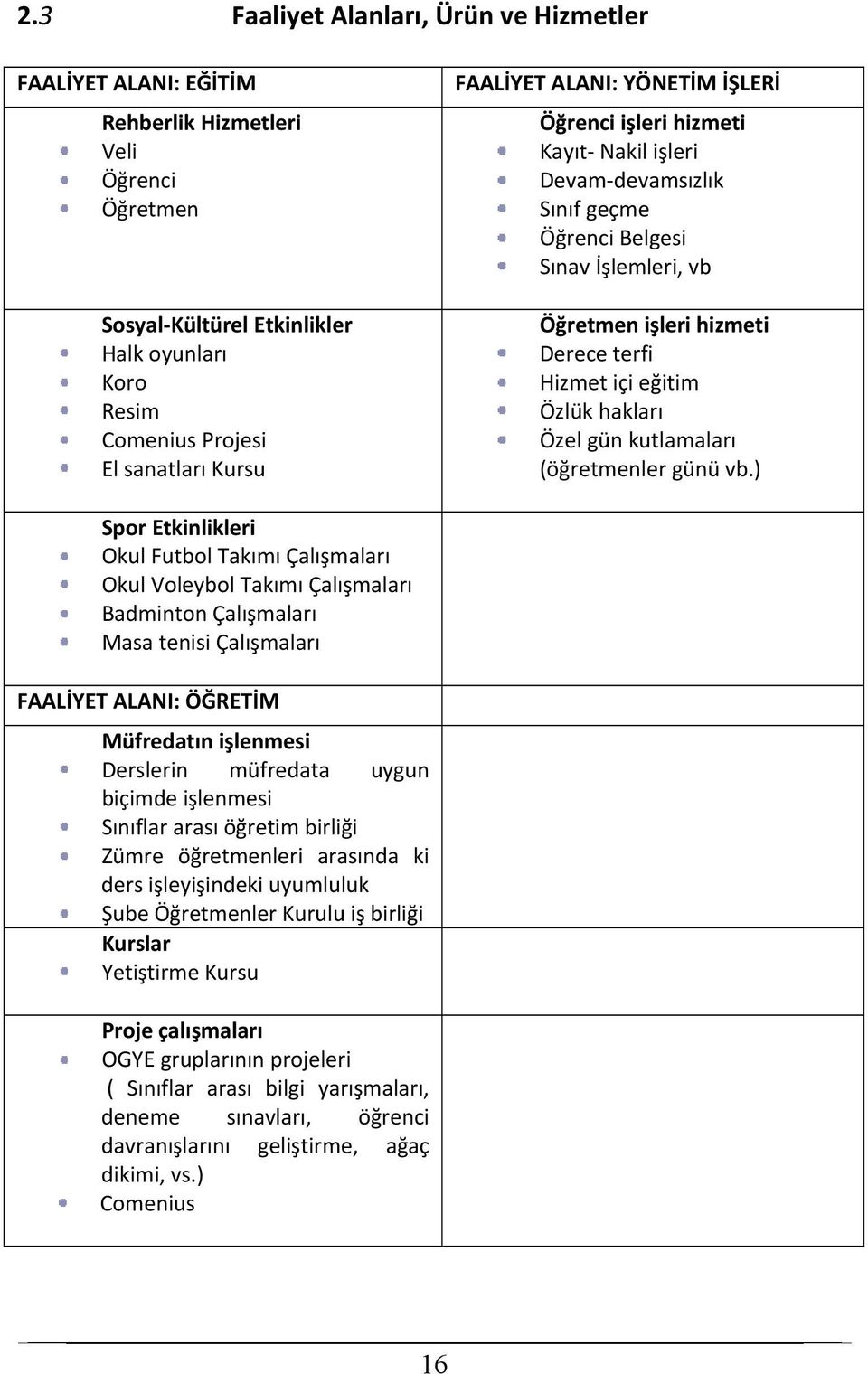 hakları Özel gün kutlamaları (öğretmenler günü vb.