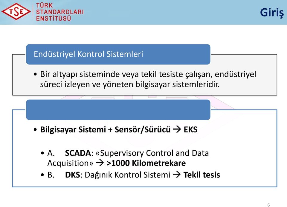 sistemleridir. Bilgisayar Sistemi + Sensör/Sürücü EKS A.