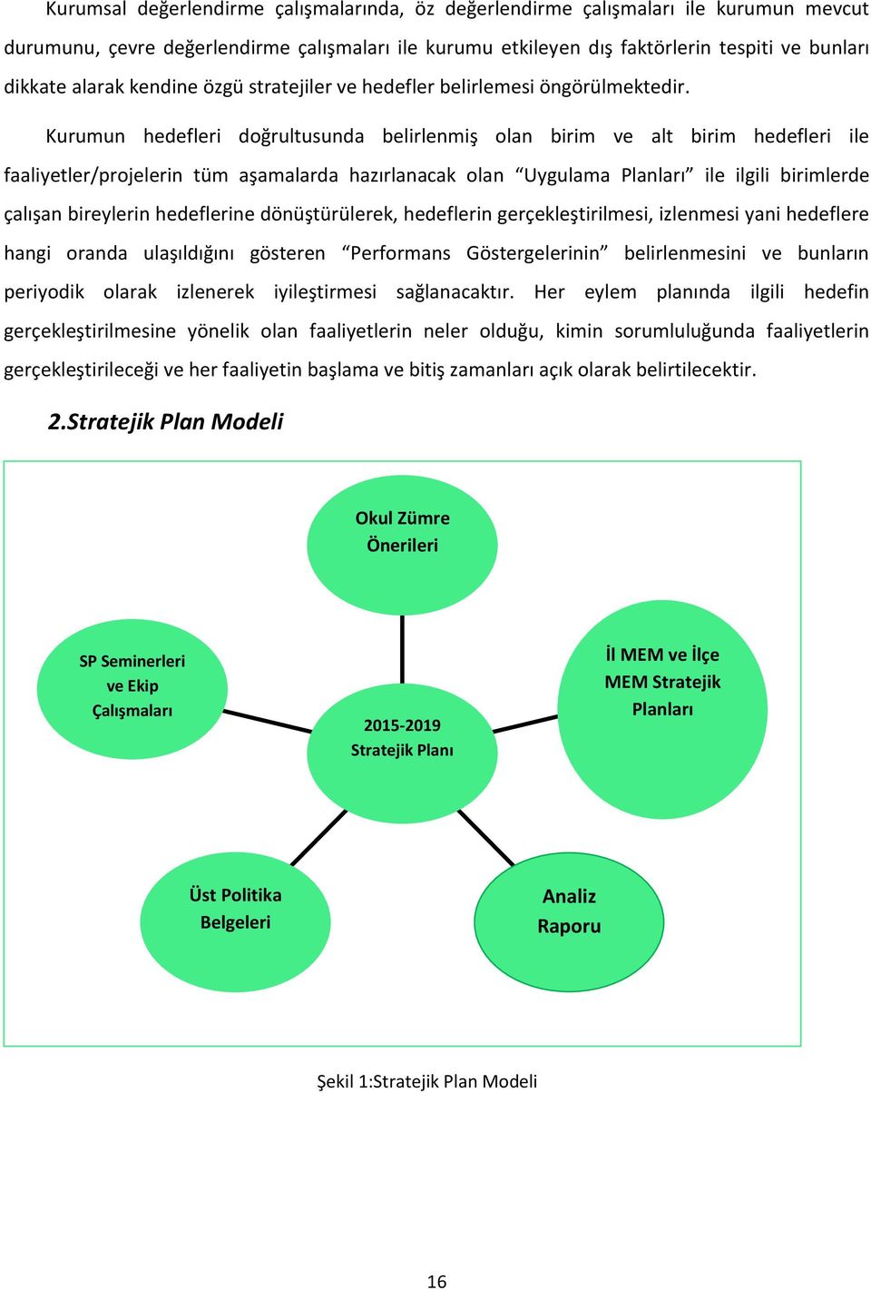 Kurumun hedefleri doğrultusunda belirlenmiş olan birim ve alt birim hedefleri ile faaliyetler/projelerin tüm aşamalarda hazırlanacak olan Uygulama Planları ile ilgili birimlerde çalışan bireylerin