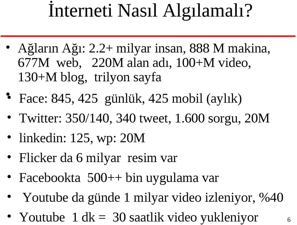 845, 425 günlük, 425 mobil (aylık) Twitter: 350/140, 340 tweet, 1.