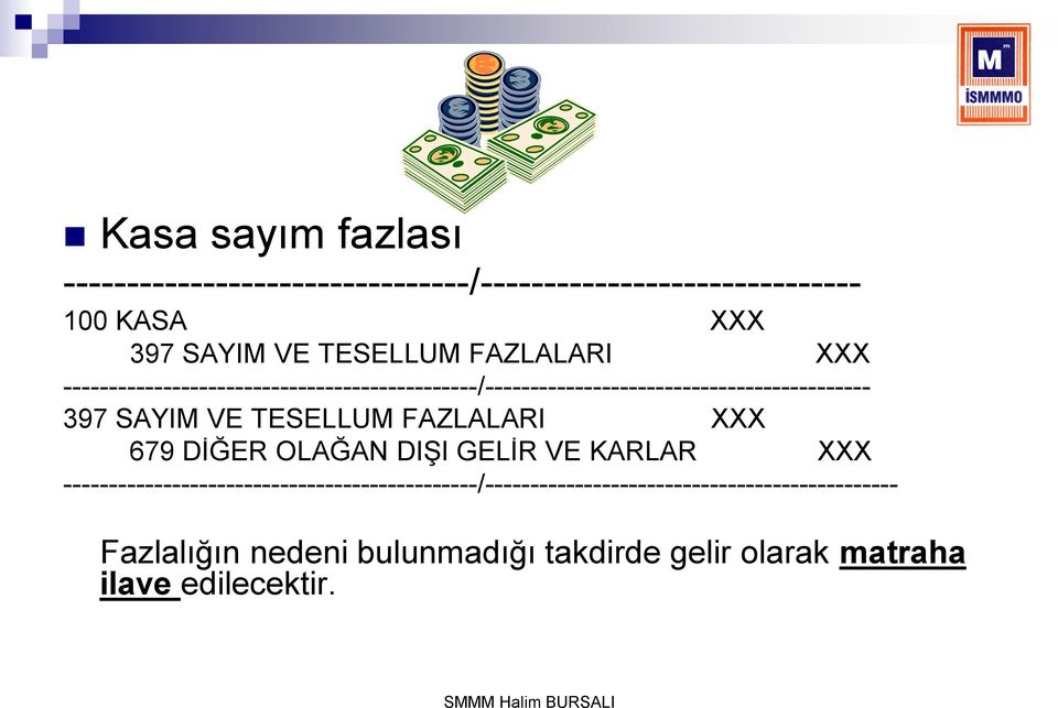 TESELLUM FAZLALARI XXX 679 DĠĞER OLAĞAN DIġI GELĠR VE KARLAR XXX