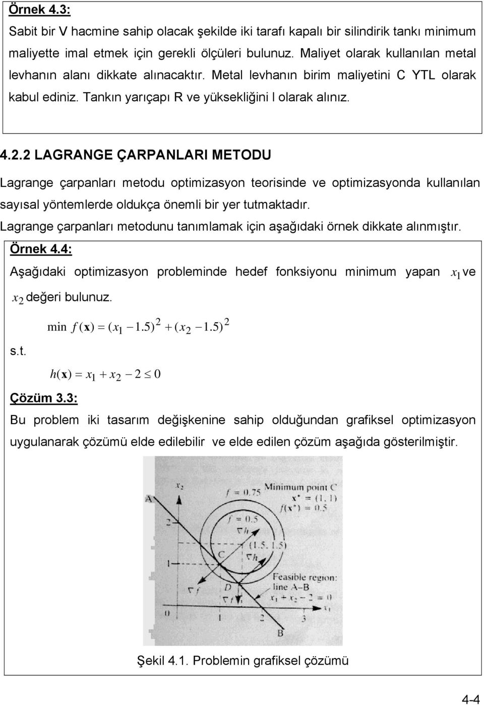 . AGRANGE ÇARPANARI METODU arae çarpaları etodu optzaso teorsde ve optzasoda kullaıla saısal ötelerde oldukça öel br er tutaktadır.