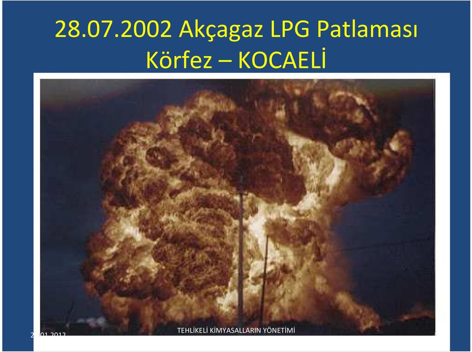 LPG Patlaması