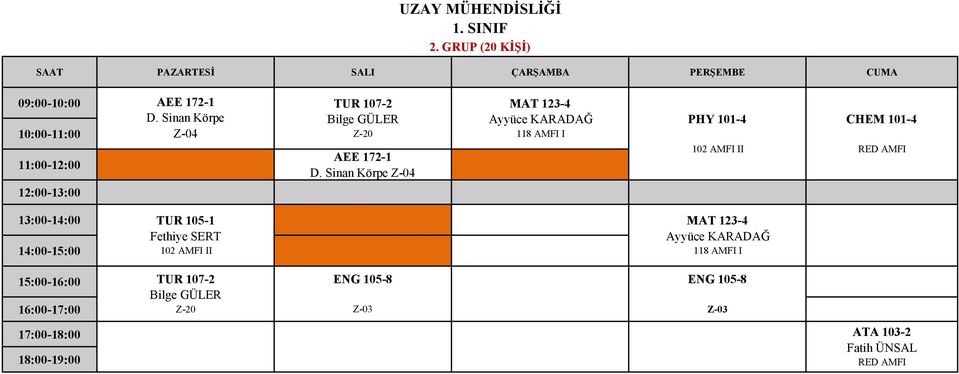 101-4 CHEM 101-4 TUR 105-1 Fethiye SERT MAT