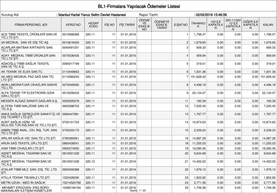 VE TİC.A.Ş. 0040491251 320.11 11 01.01.2016 3 606.33 0.00 0.00 0.00 606.33 0070536435 320.11 11 01.01.2016 4 909.94 0.00 0.00 0.00 909.94 0090017199 320.11 11 01.01.2016 5 319.01 0.00 0.00 0.00 319.