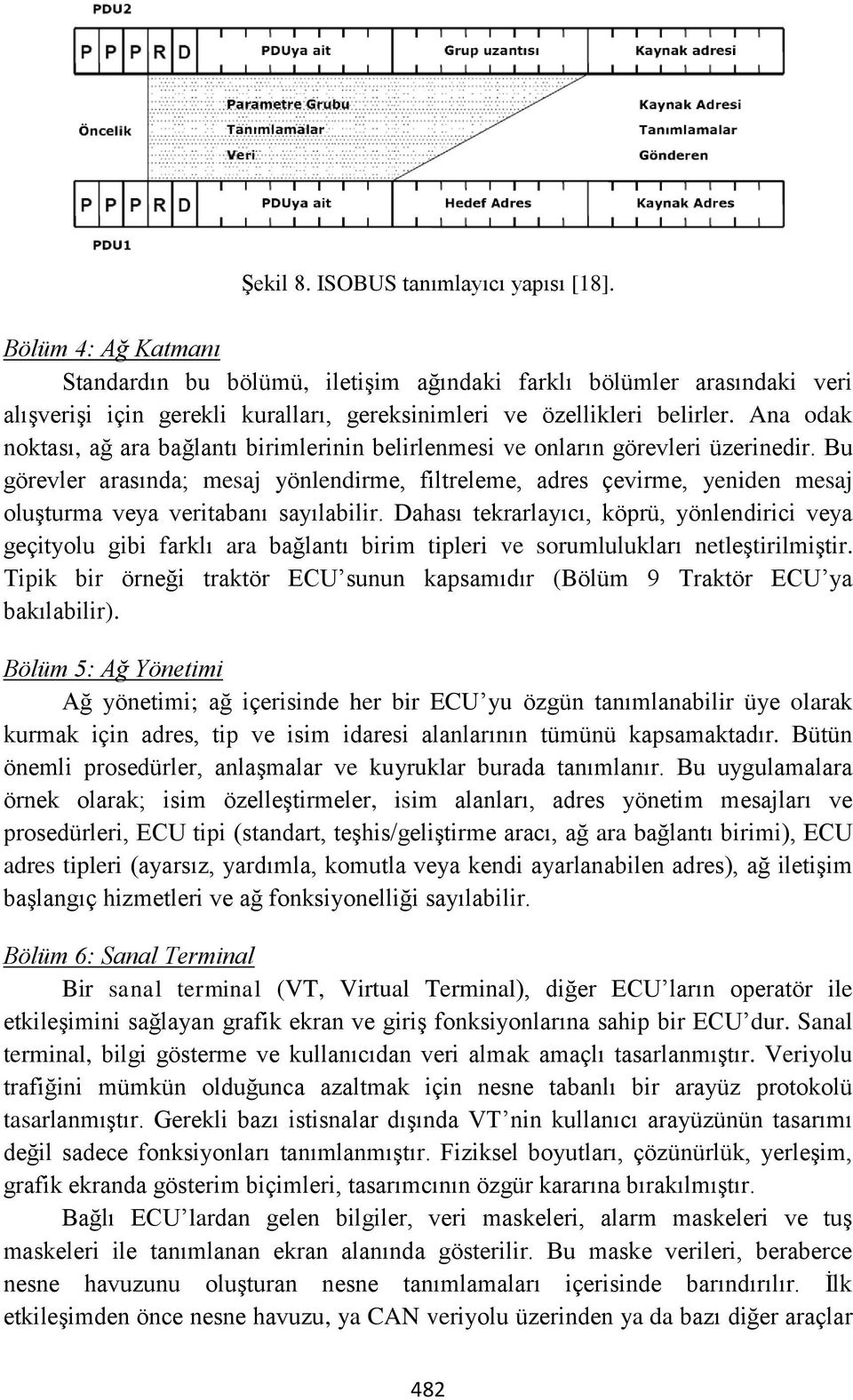 Ana odak noktası, ağ ara bağlantı birimlerinin belirlenmesi ve onların görevleri üzerinedir.