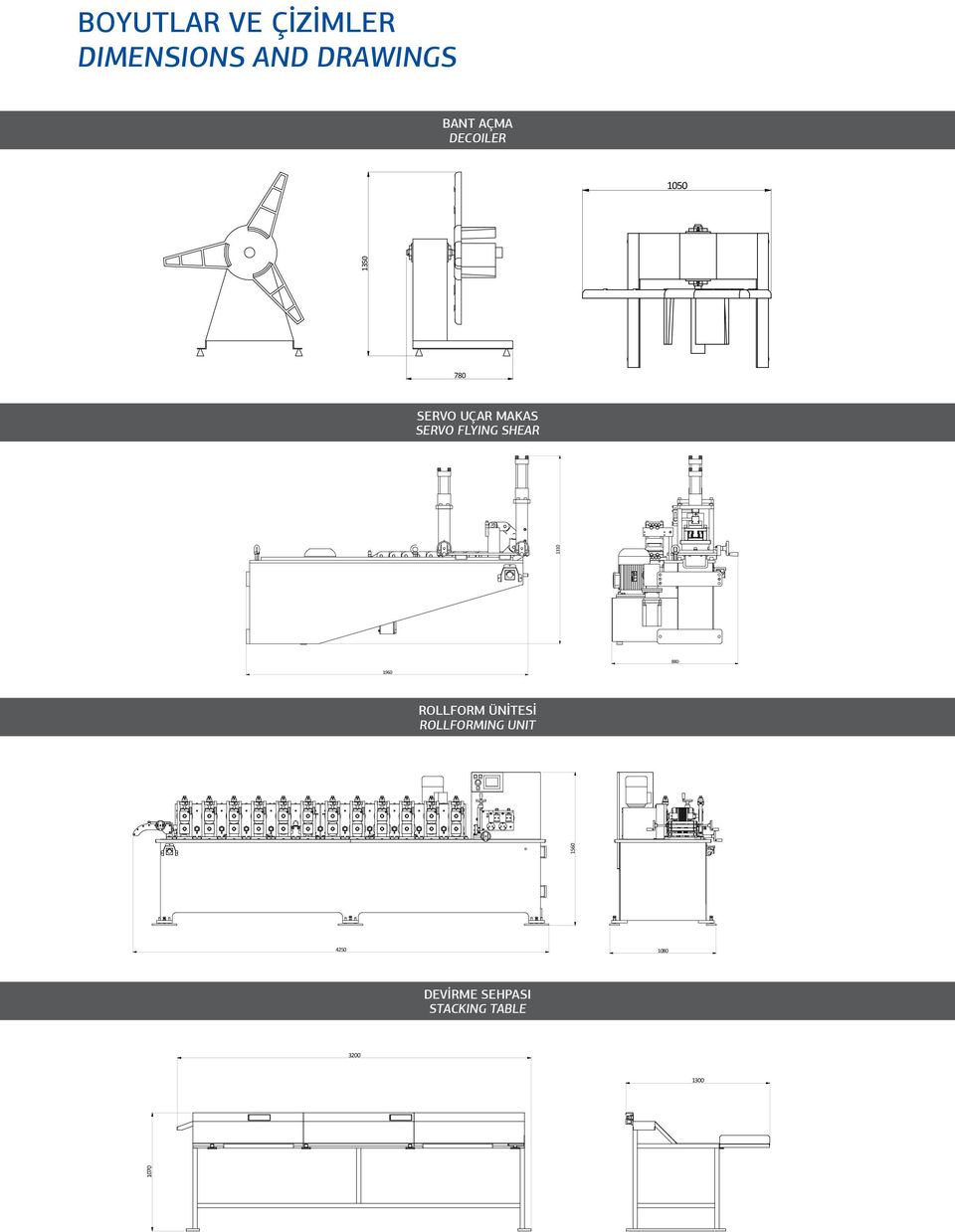 SHEAR 6 5 ROLLFORM MAHINE 880 960 A ROLLFORM ÜNİTESİ ROLLFORMING UNIT