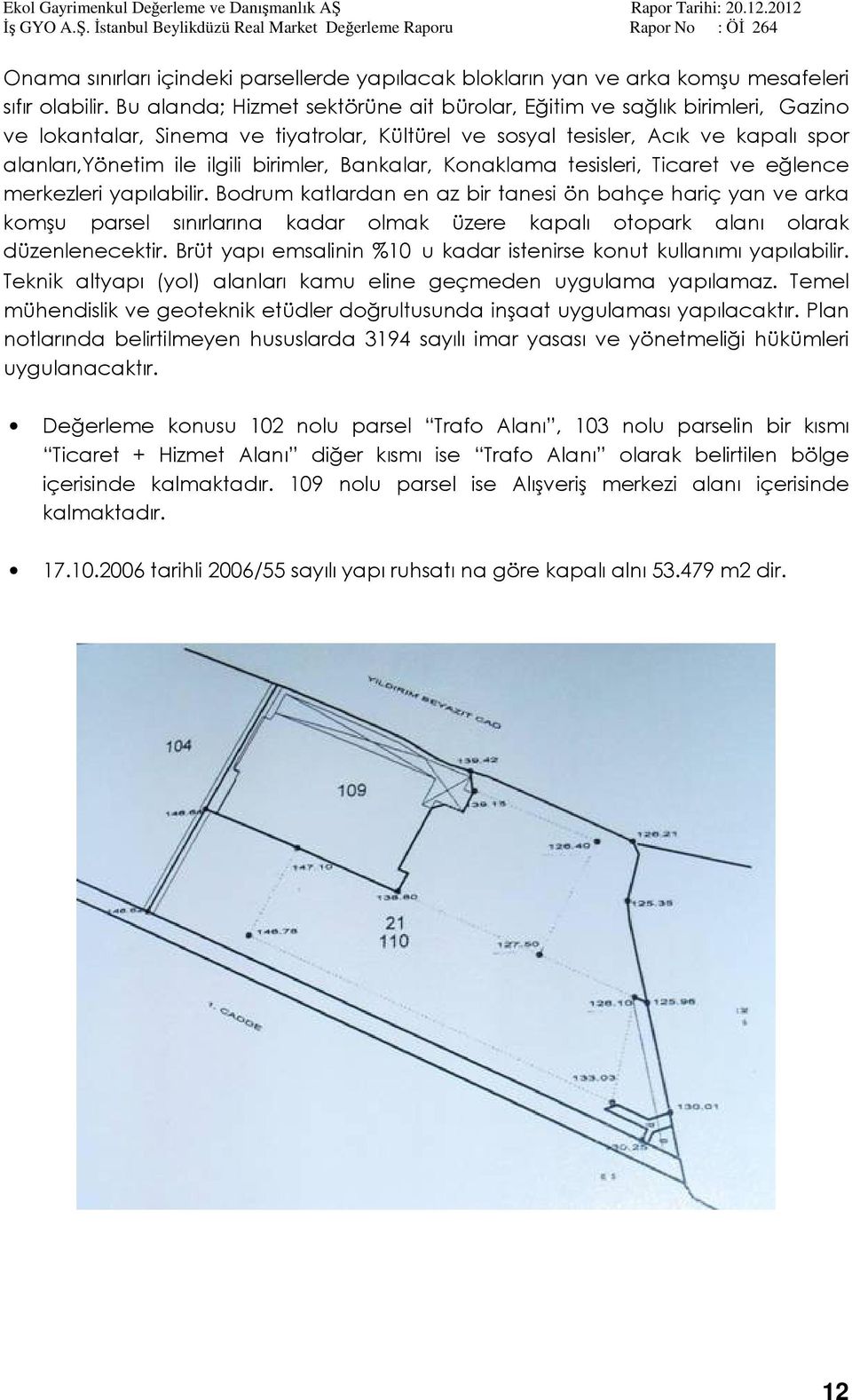 Bankalar, Konaklama tesisleri, Ticaret ve eğlence merkezleri yapılabilir.